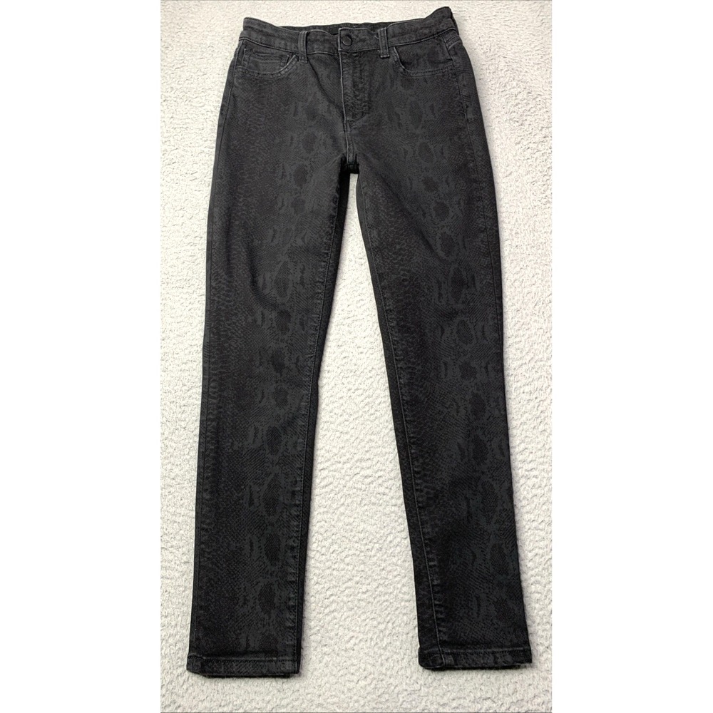 Joes Jeans Womens Size 29 Black Denim Mid Rise Cotton Blend Print Black Python - Picture 1 of 11